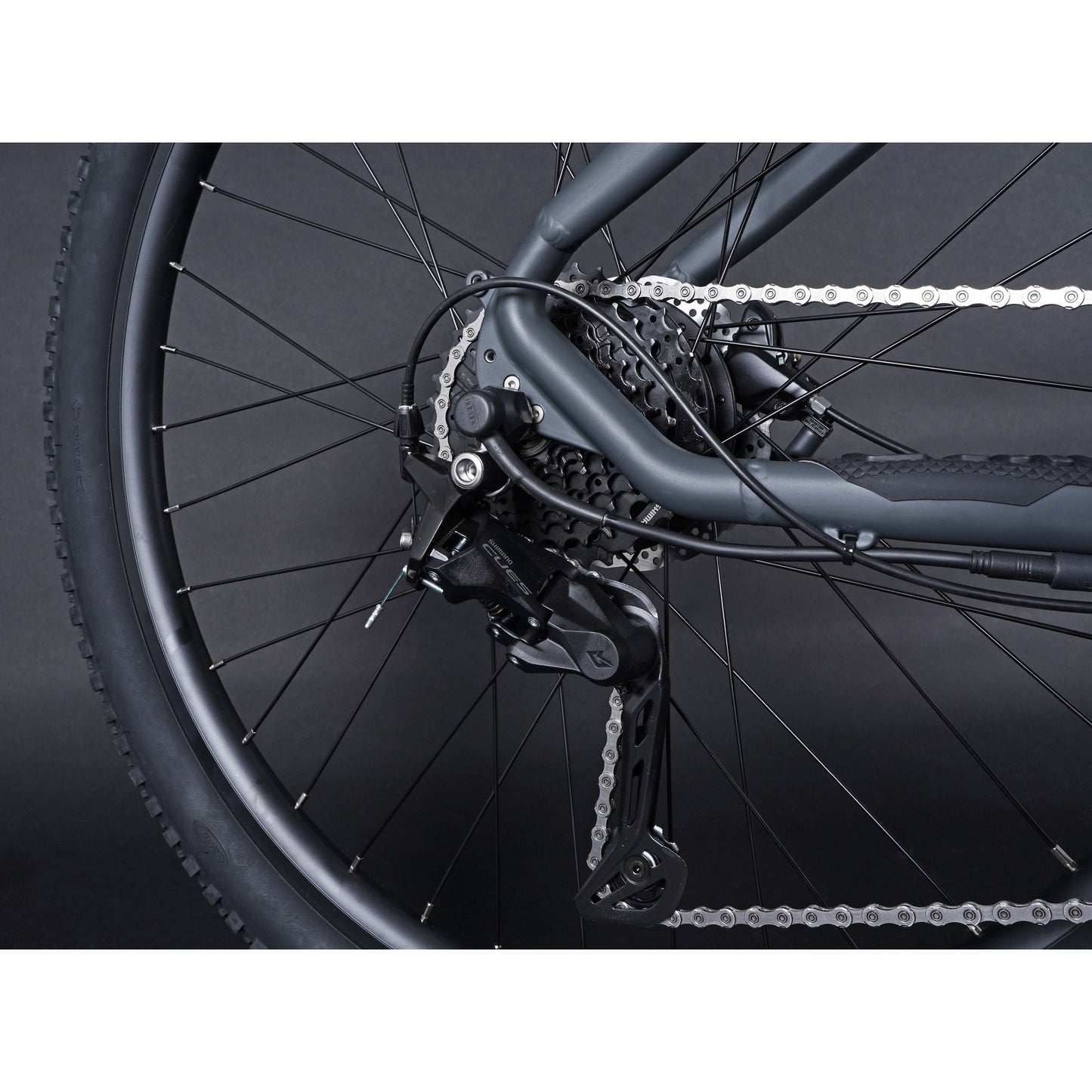 Claud Butler Wrath 1.0 Cues Electric Bike back tyre