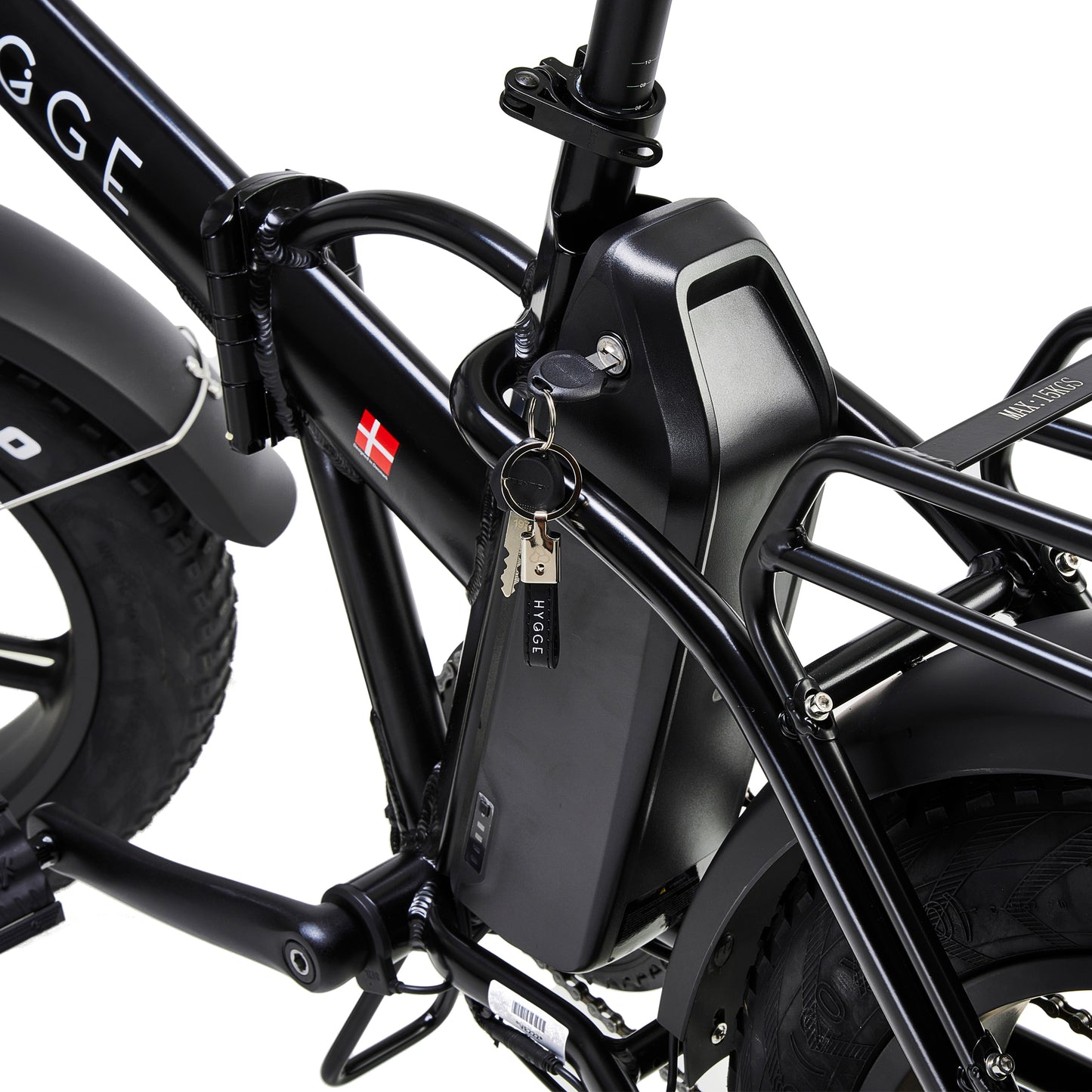Hygge Vester Electric Bike Onyx Black Locks And Key