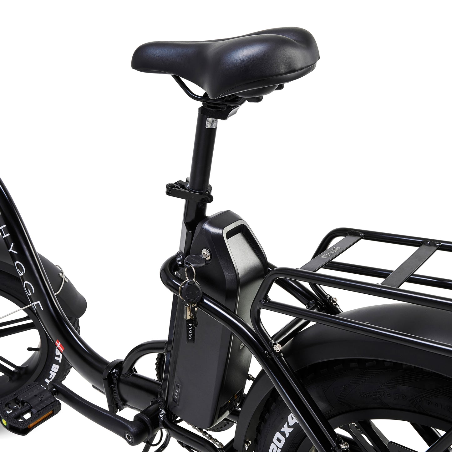 Hygge Vester Step Through Electric Bike Onyx Black Foldable
