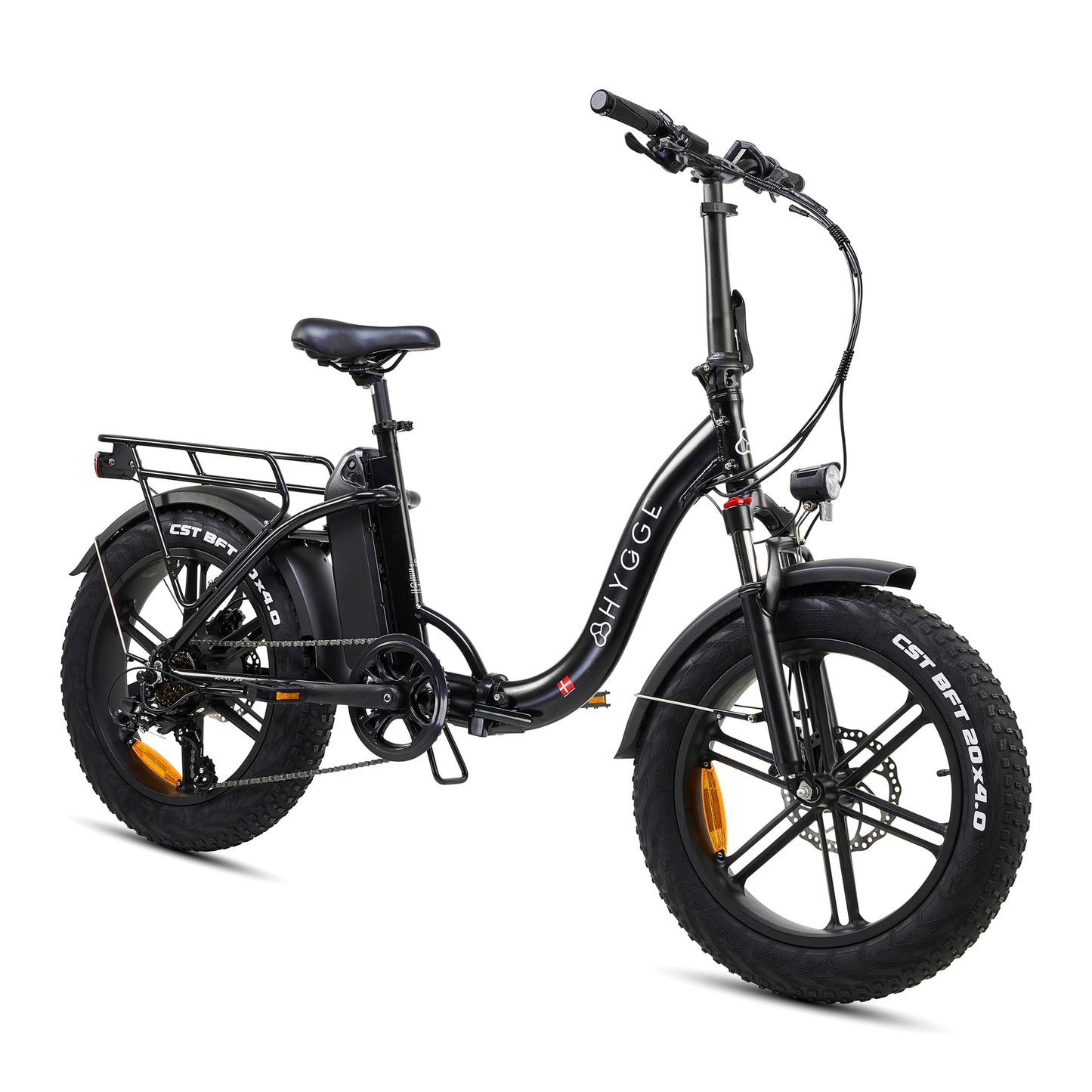 Hygge Vester Step Through Electric Bike Onyx Black Foldable