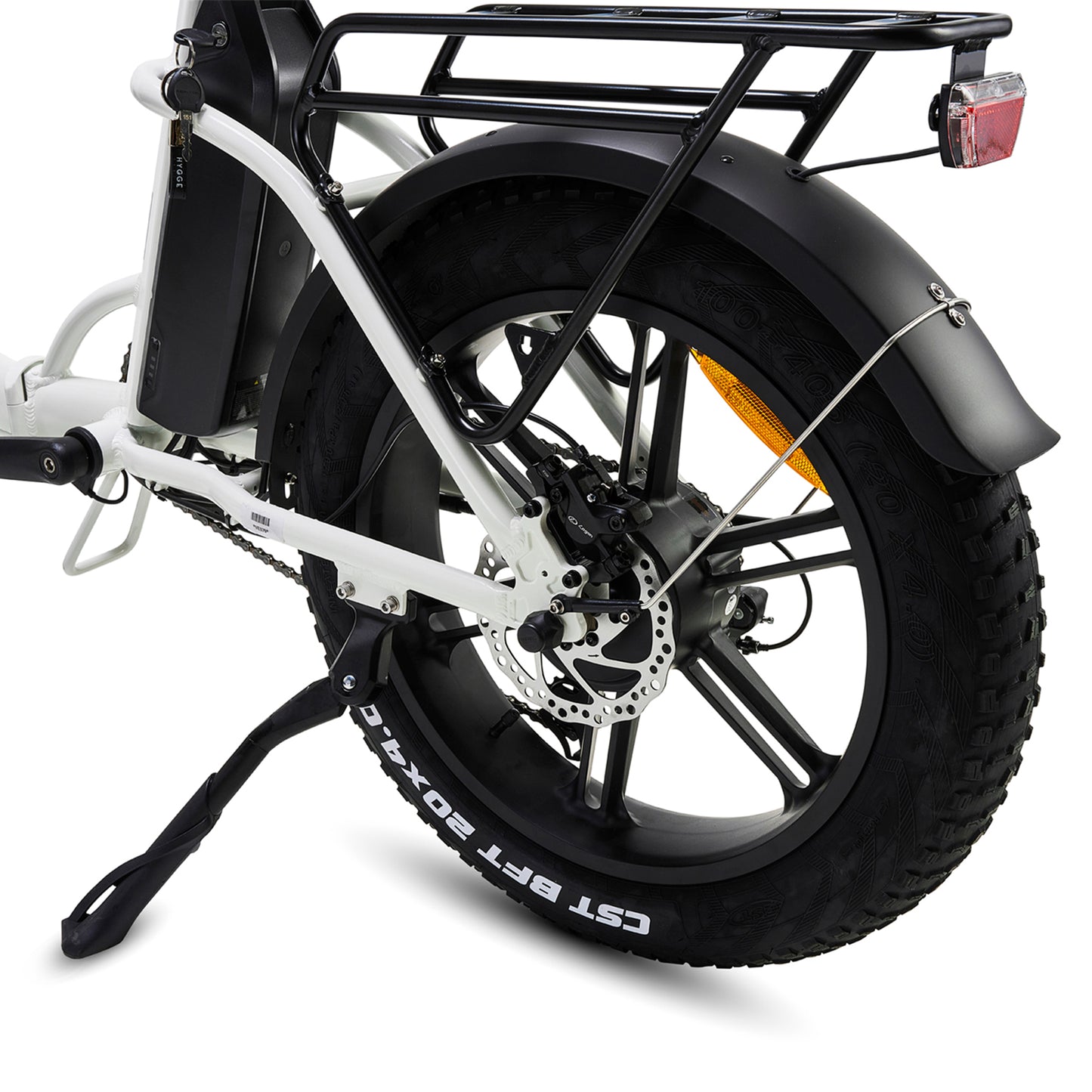 Hygge Vester Step Electric Bike Heron White Stand