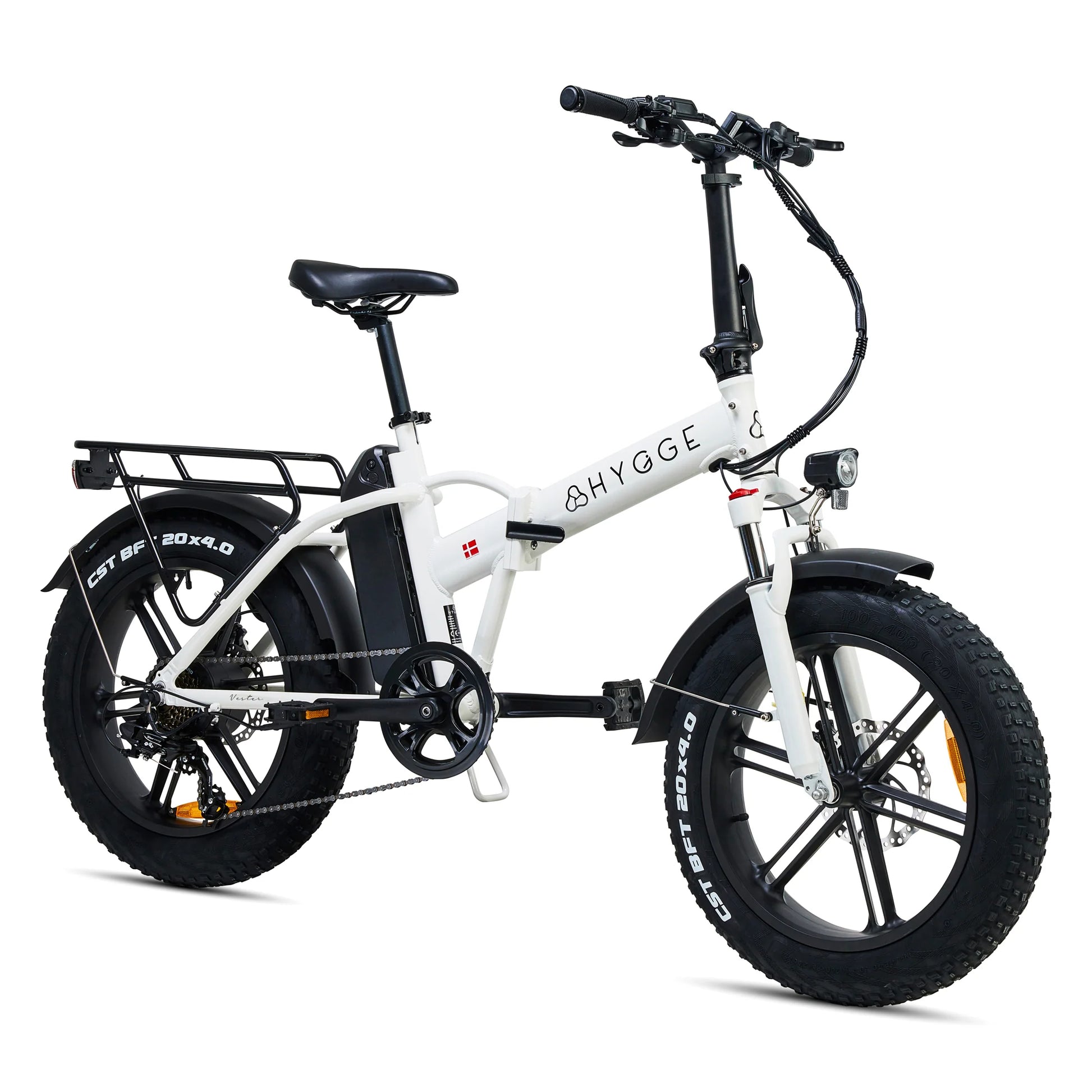Hygge Vester Electric Bike Heron White Side View