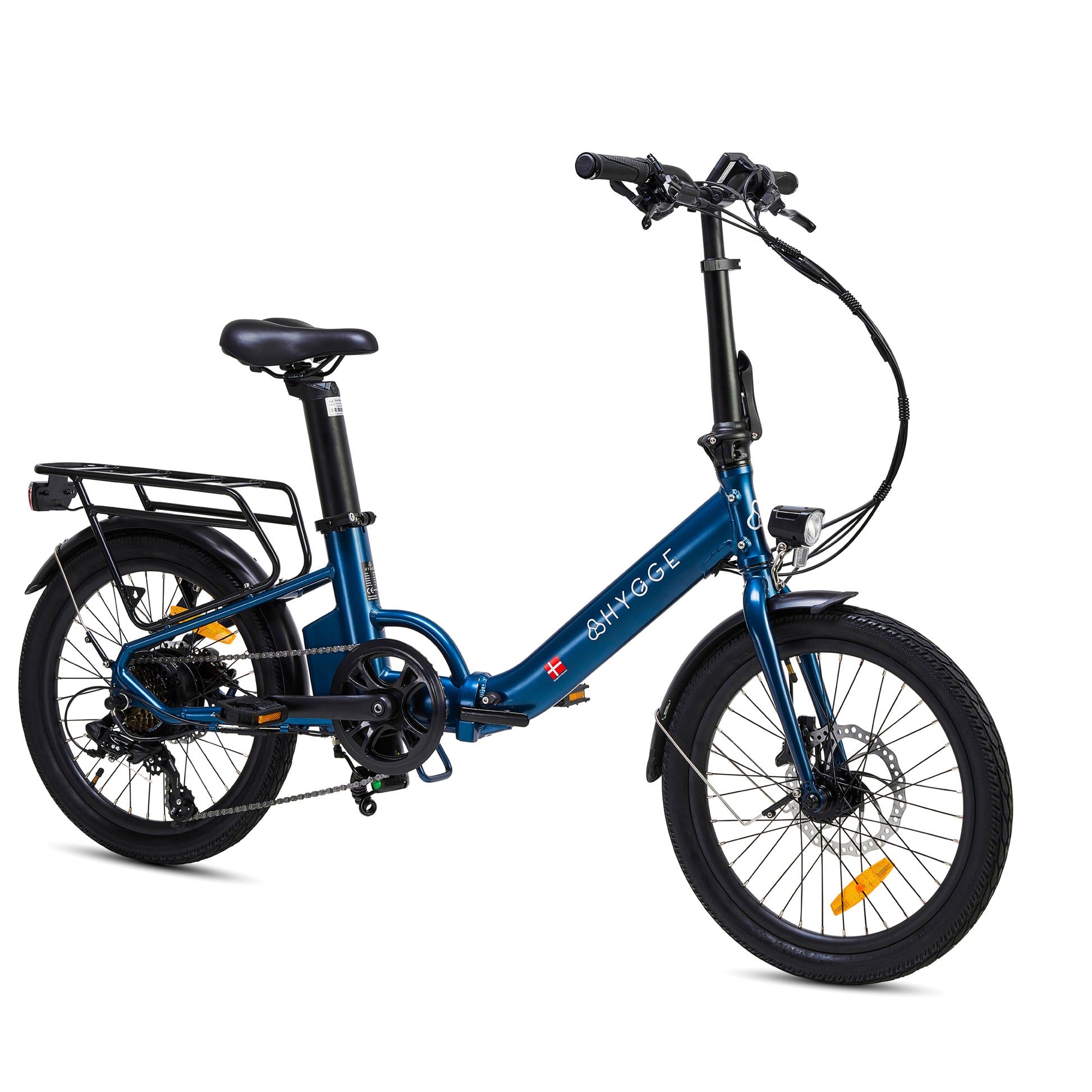 Hygge Virum Step Electric Bike Navy Blue Front View