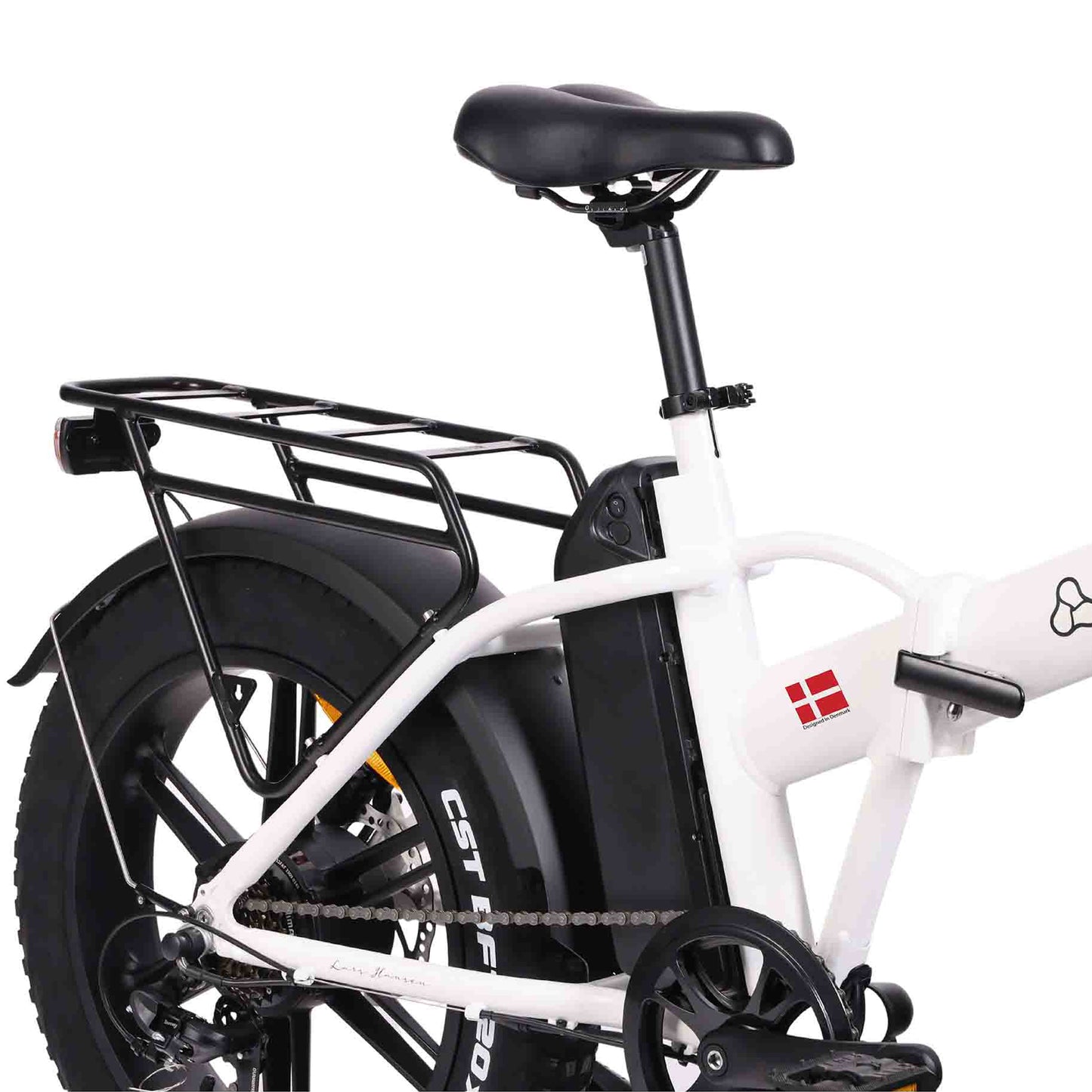 Hygge Vester Electric Bike Heron White Carriage