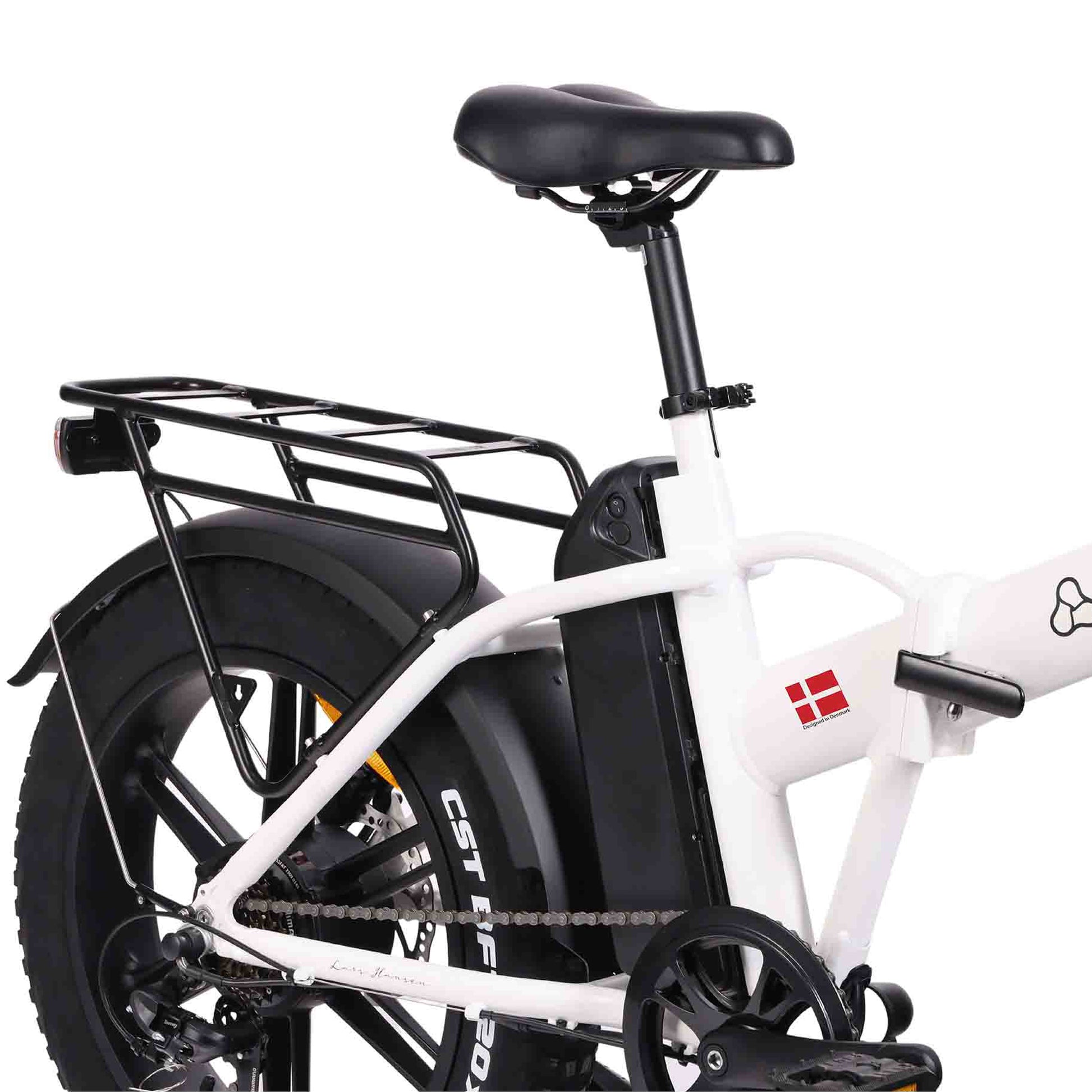 Hygge Vester Electric Bike Heron White Carriage