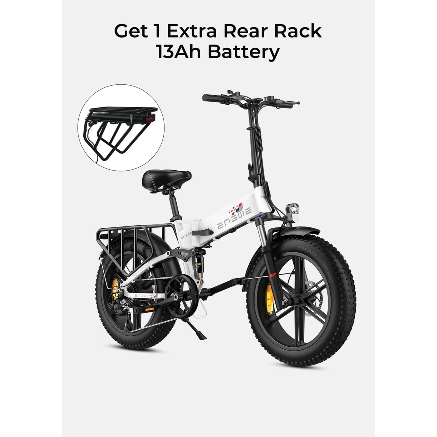 ENGWE ENGINE X Electric Bike Max Speed 25 km/h Full Suspension Foldable