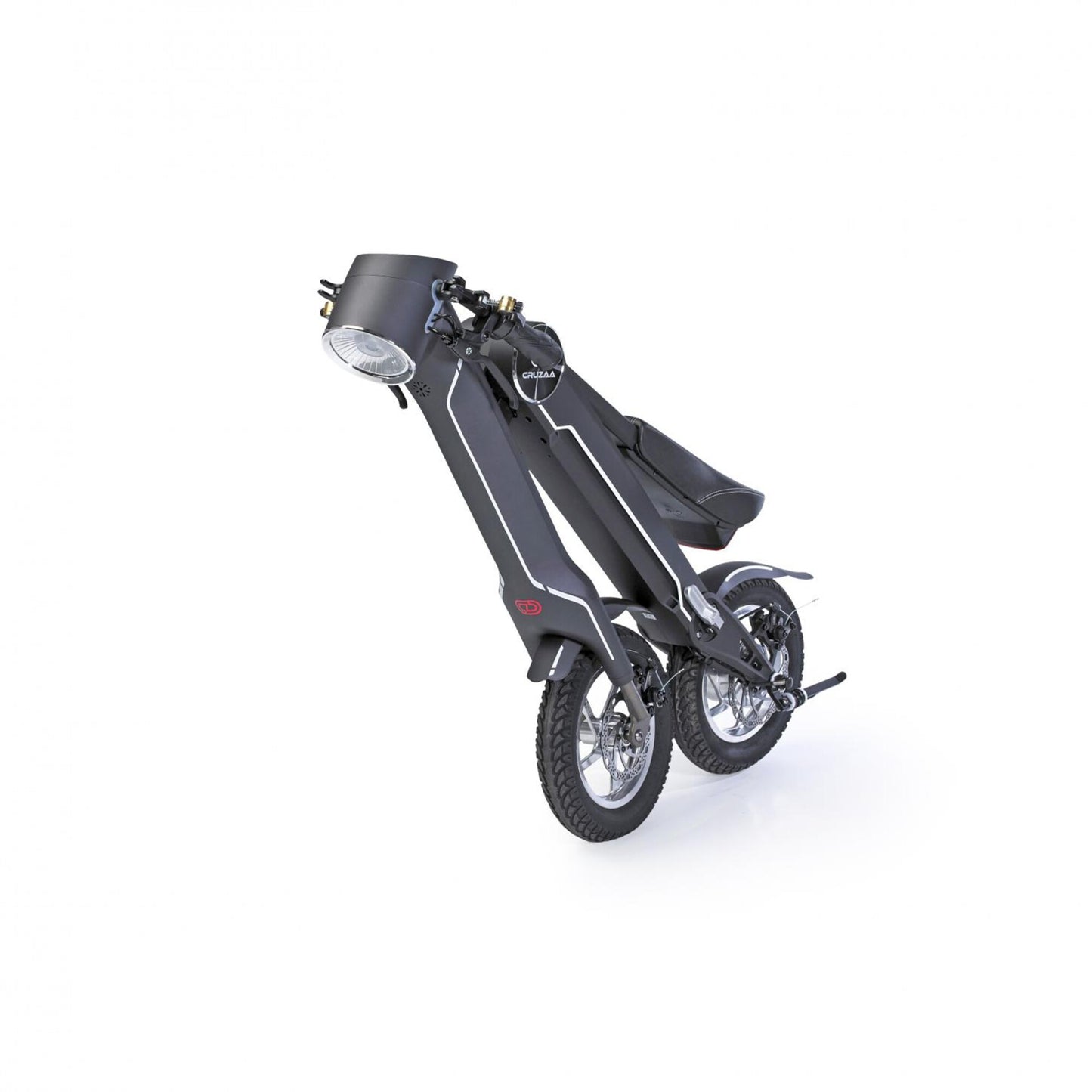 Cruzaa Electric Scooter Carbon Black Folded