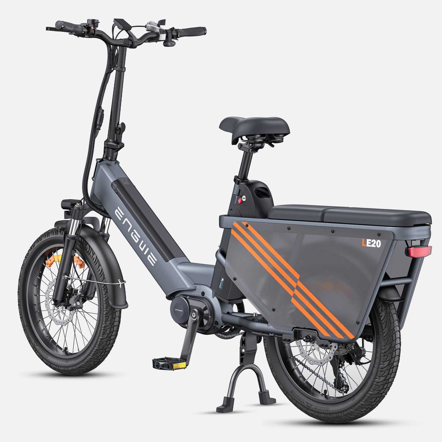 ENGWE LE20 Electric Bike 250W Mid-drive Torque Sensor Step-Thru Cargo Ebike
