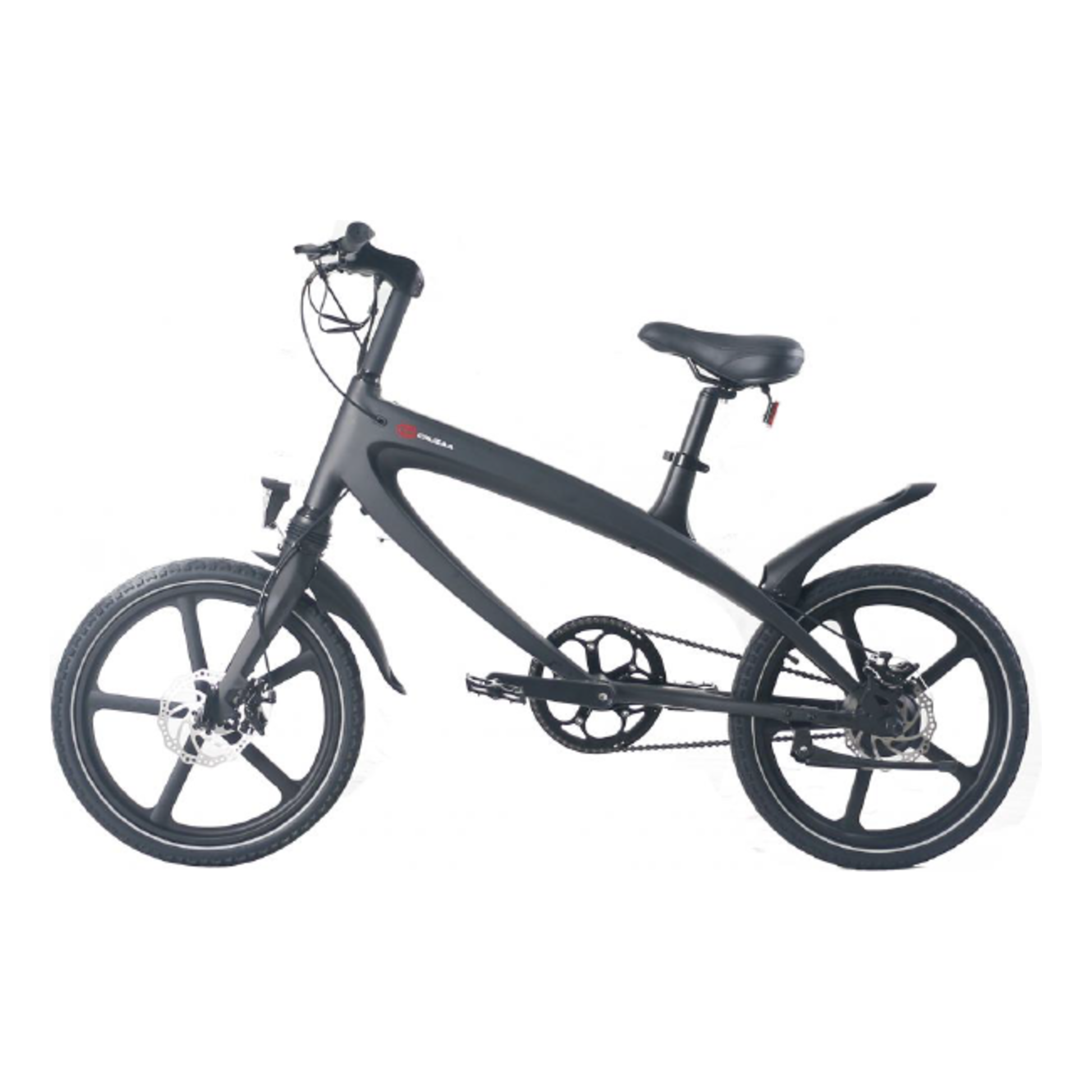 Cruzaa Carbon Black Electric Bike Full