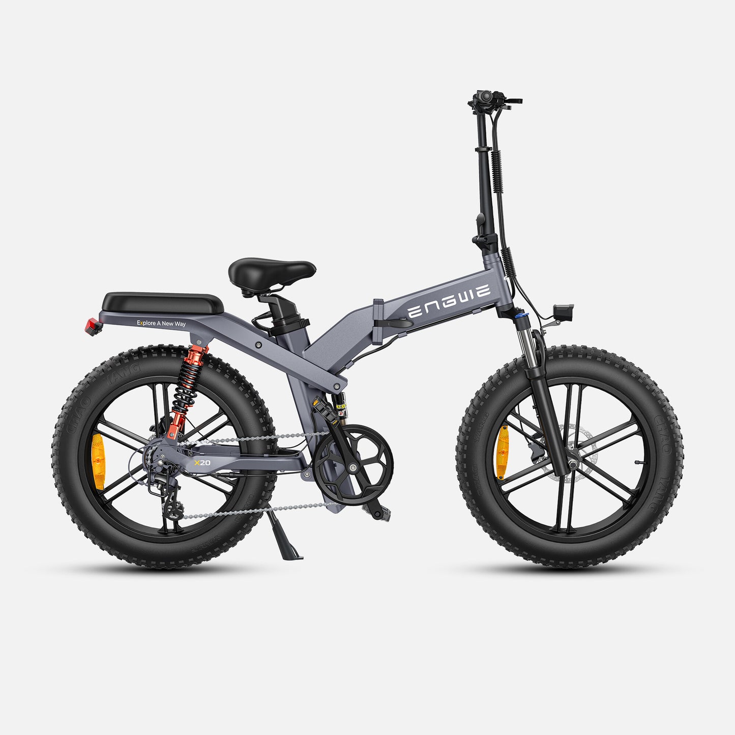 ENGWE X20 Electric Bike 150KM Triple Suspension Foldable