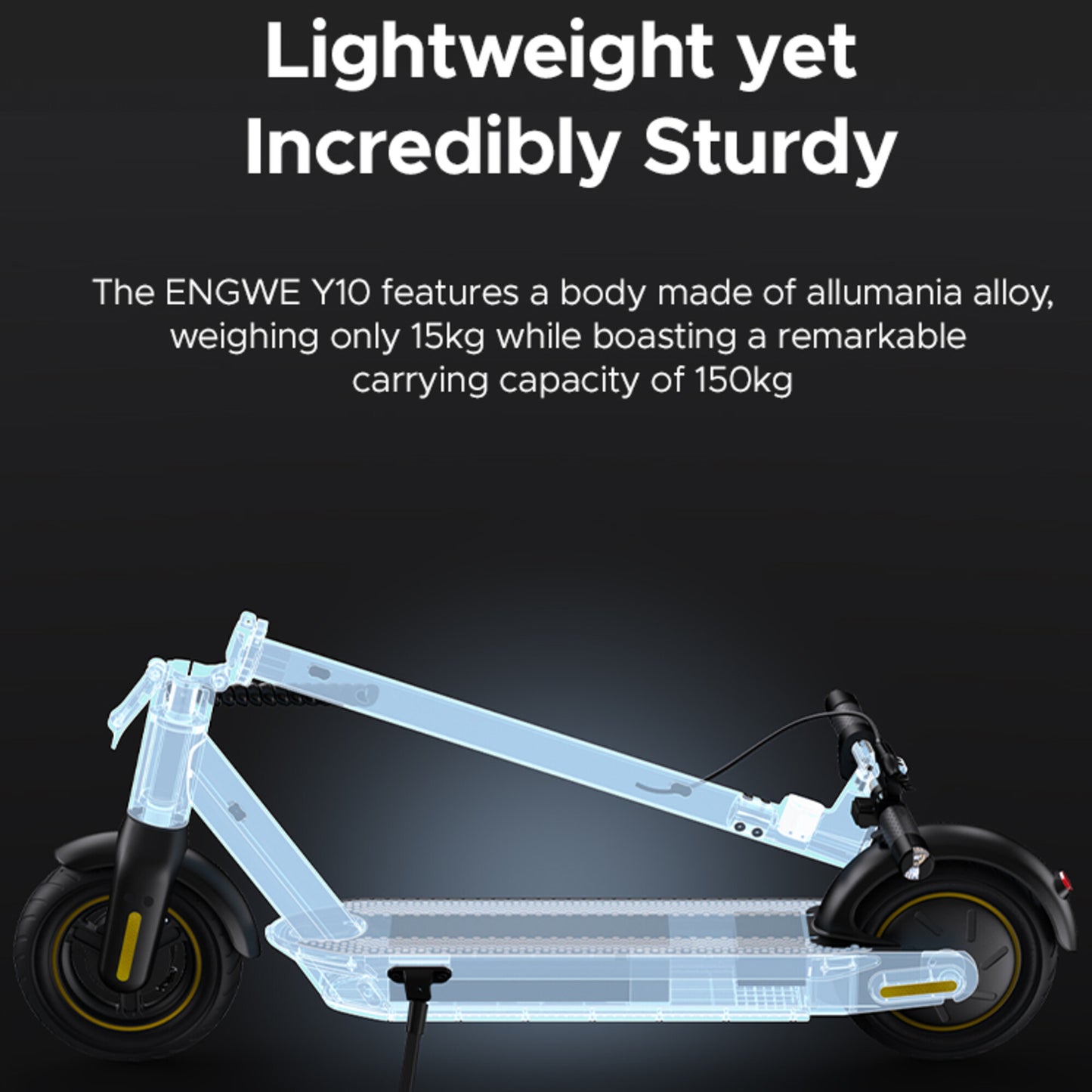 ENGWE Y10 Electric Scooter 25KM/h Foldable And Lightweight 350W Motor
