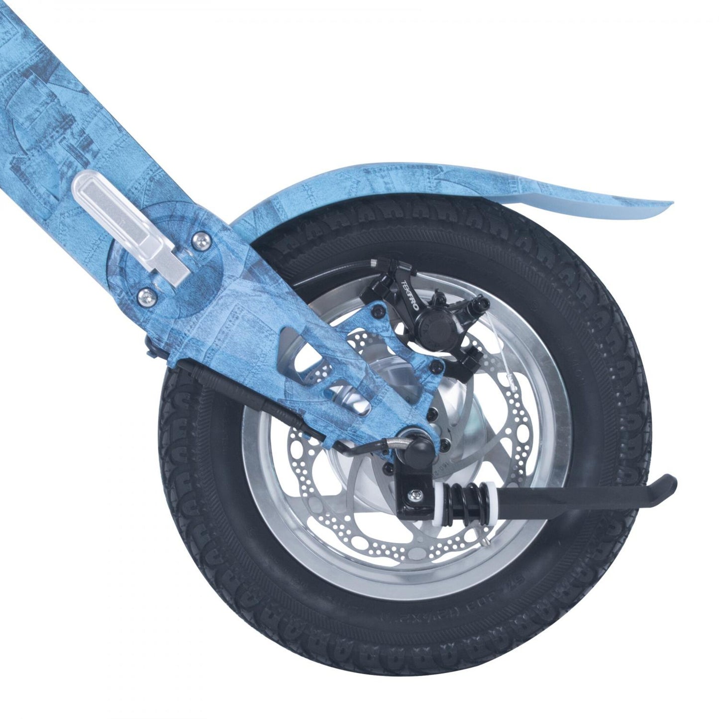 Cruzaa Limited Edition Denim Blue Electric Scooter with Built-in Speakers & Bluetooth