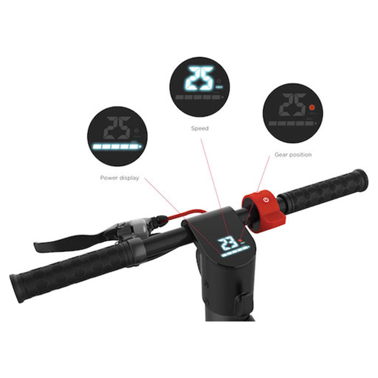 Cruzaa Commuta Electric Scooter 45km Range Foldable Display