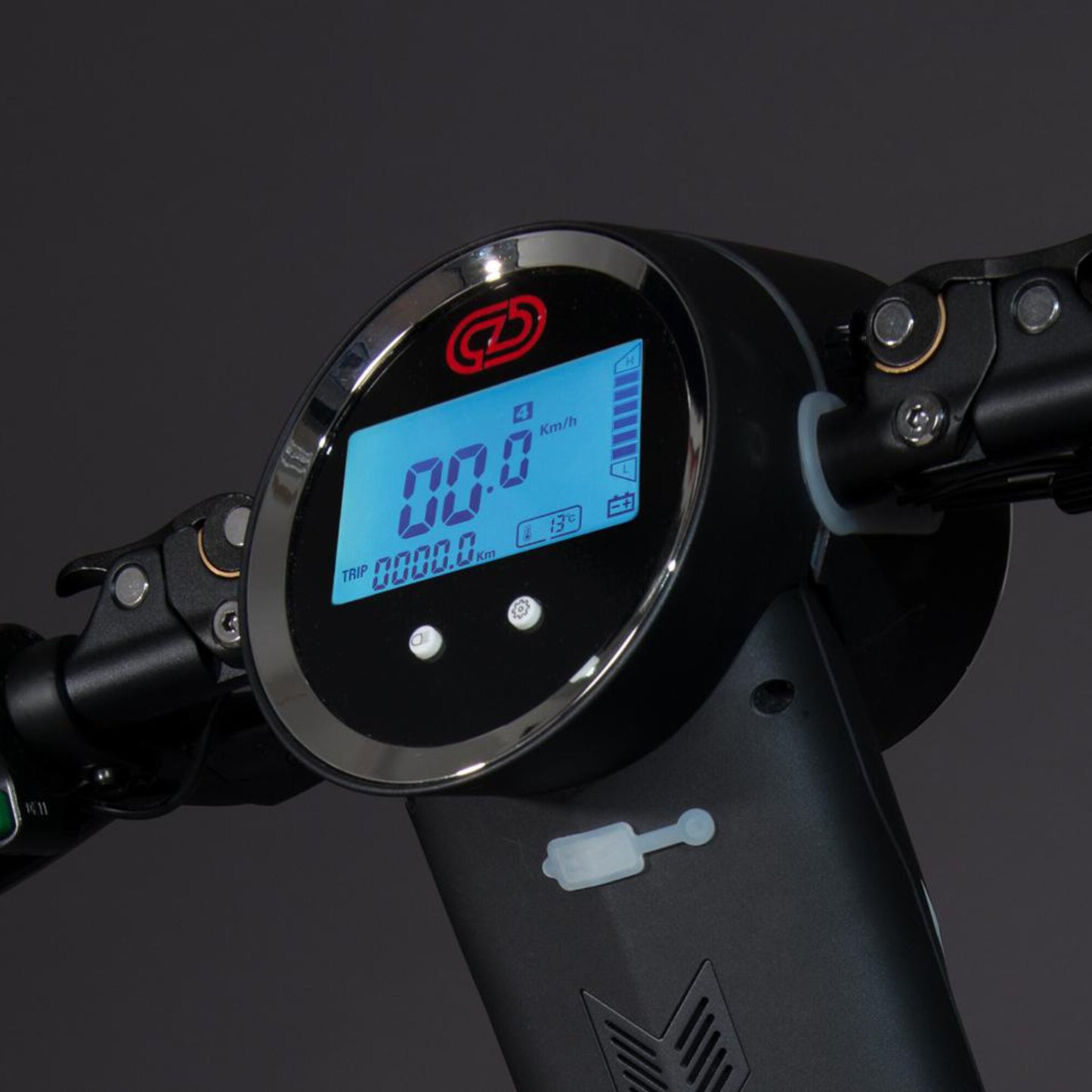 Cruzaa Electric Scooter Carbon Black LED Display