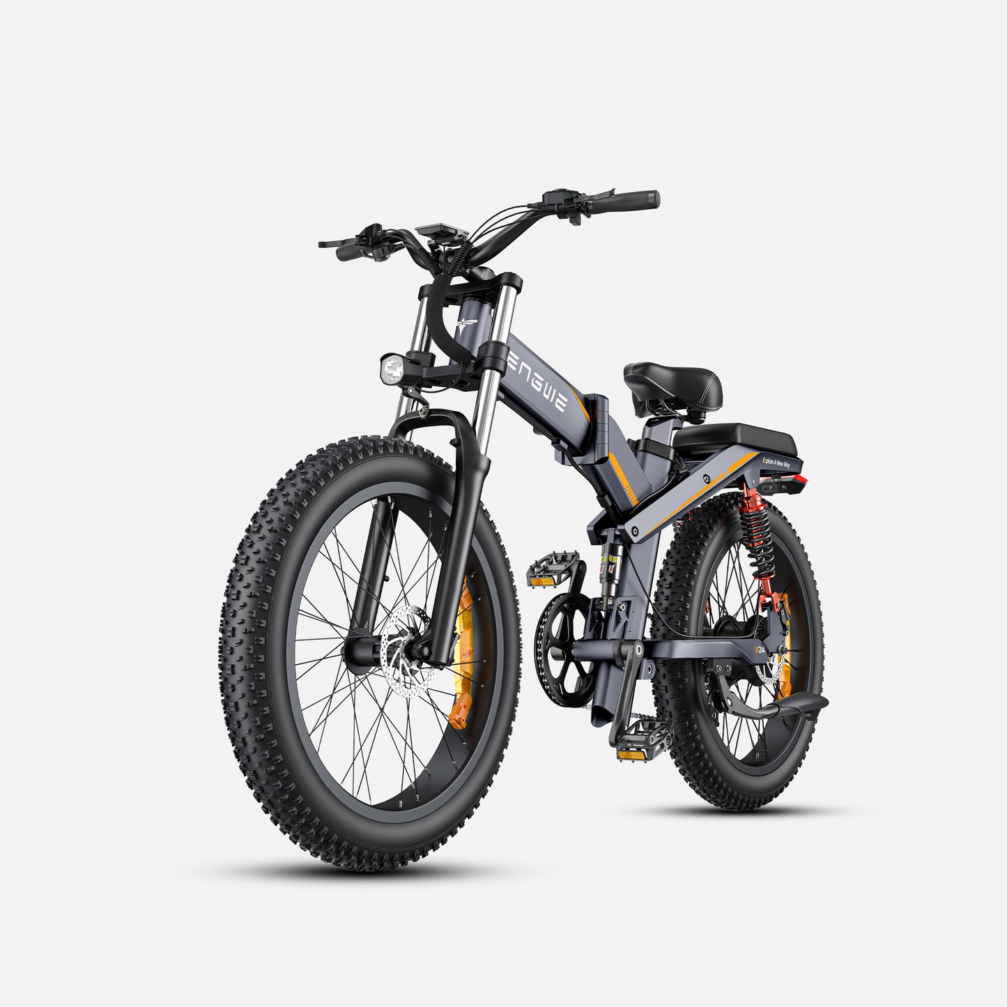 ENGWE X24 Electric Bike 1000W 150KM Triple Suspension Foldable Electric Bike