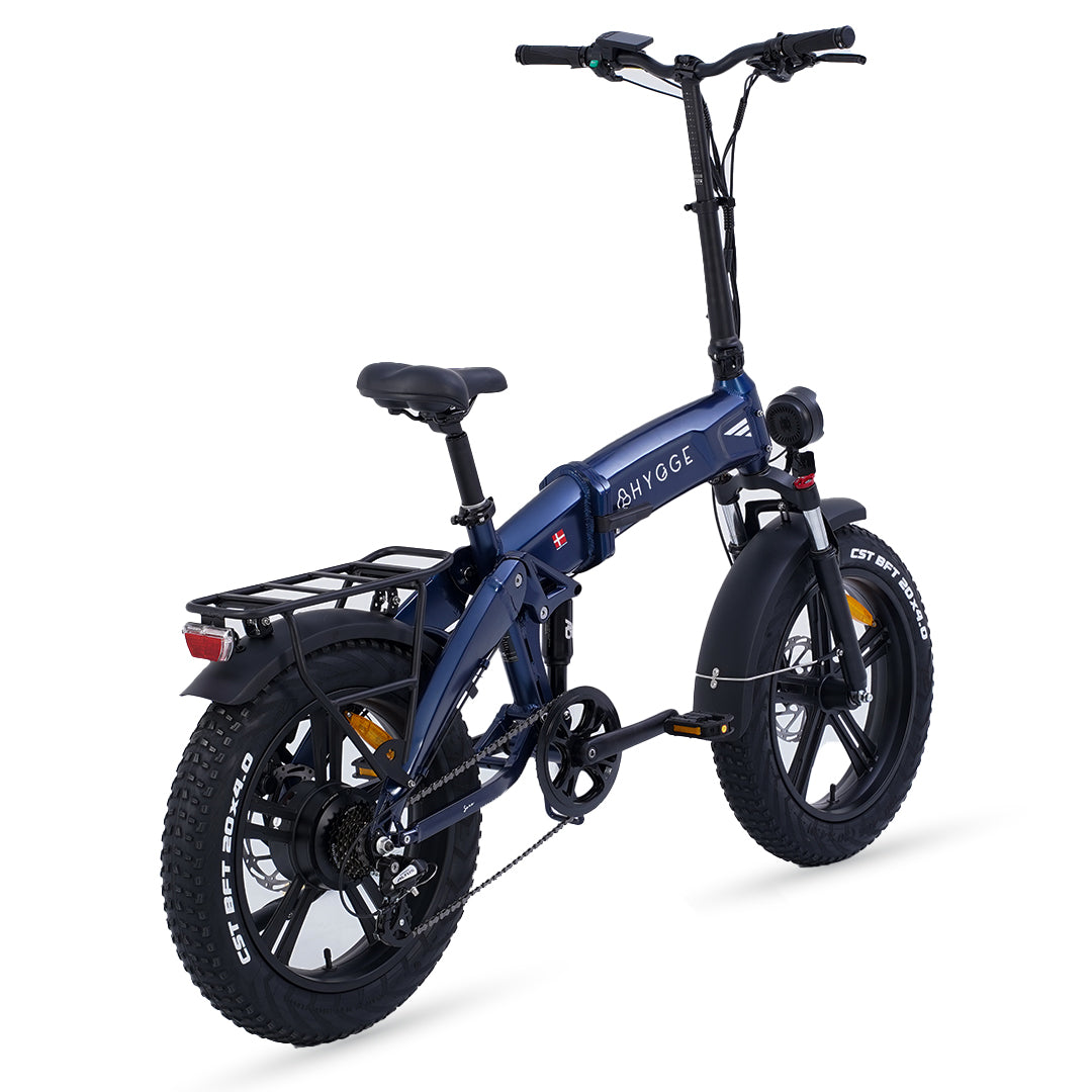 Hygge Sorø Electric Bike Royal Blue Back View