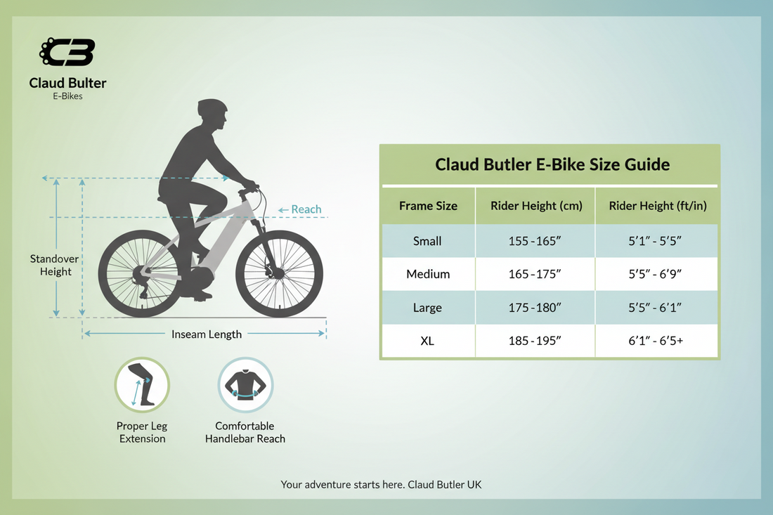 Claud Butler Electric Bike Size Guide Choose The Right Fit Eco Ride