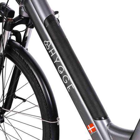 Hygge Aarhus Step Electric Bike Graphite Grey Step View