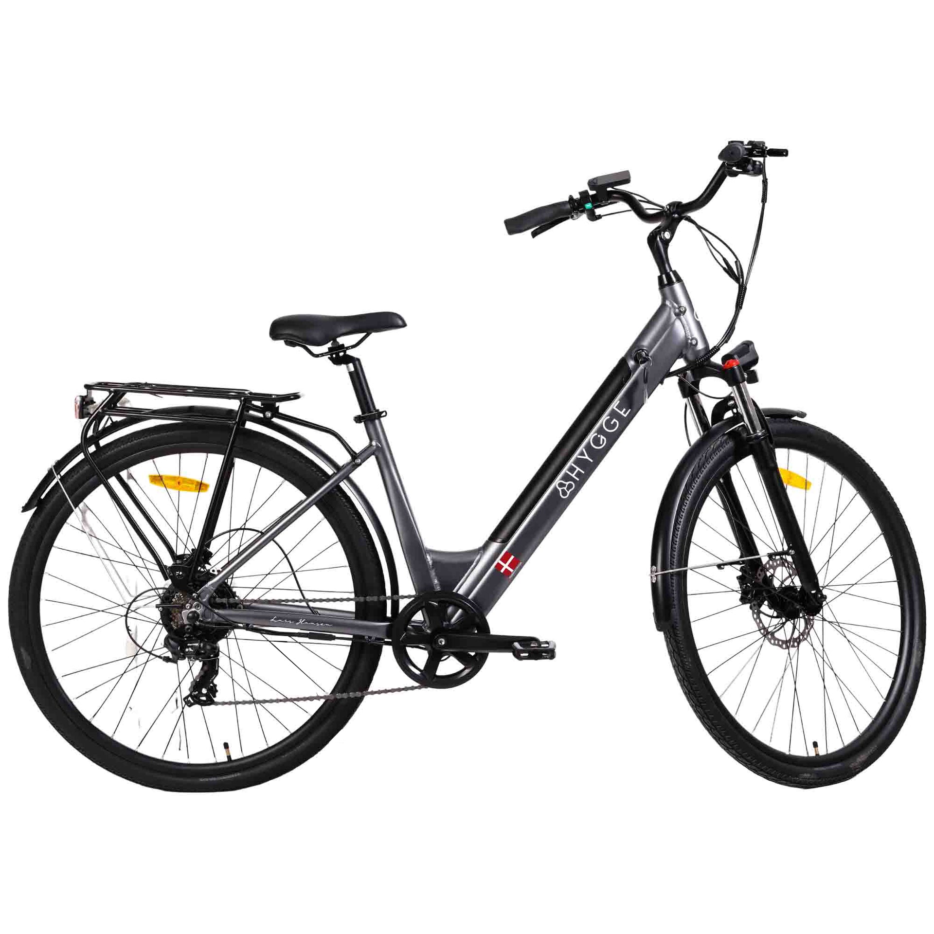 Aarhus Step Through Electric Bike Graphite 250W Motor