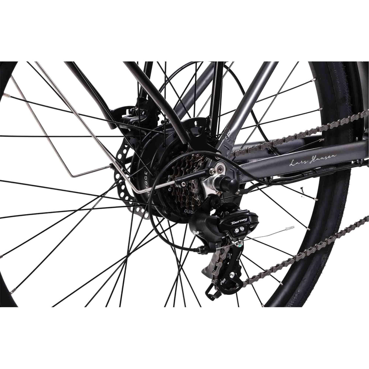 Hygge Aarhus Step Electric Bike Graphite Grey Wheel