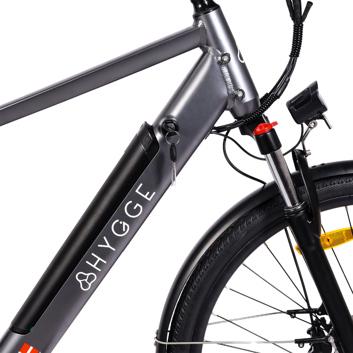 Hygge Aarhus Electric Bike Graphite Grey 250W Motor Tyre 2