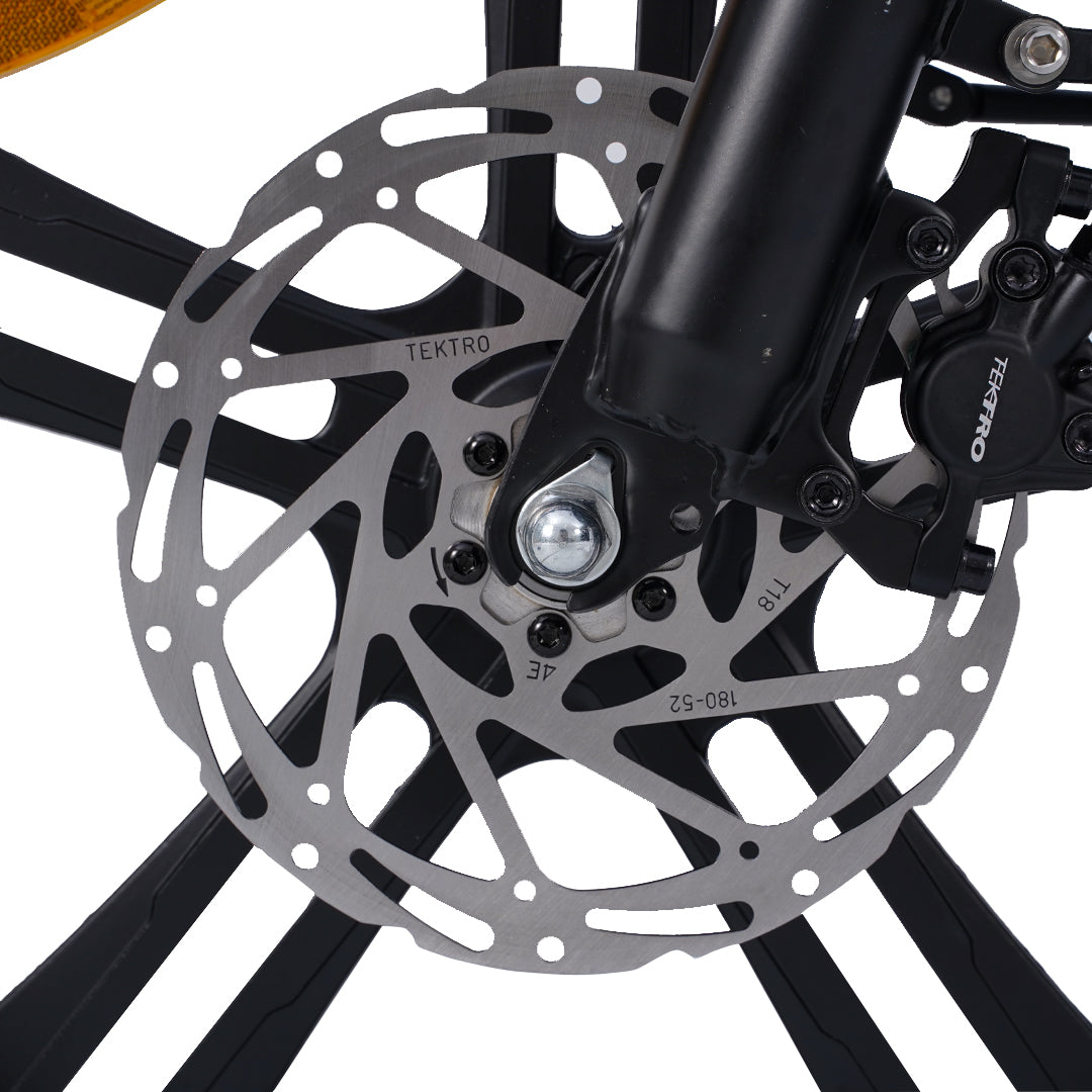 Hygge Sorø Electric Bike Royal Blue Brake View