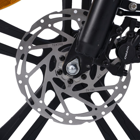Hygge Sorø Electric Bike Royal Blue Brake View
