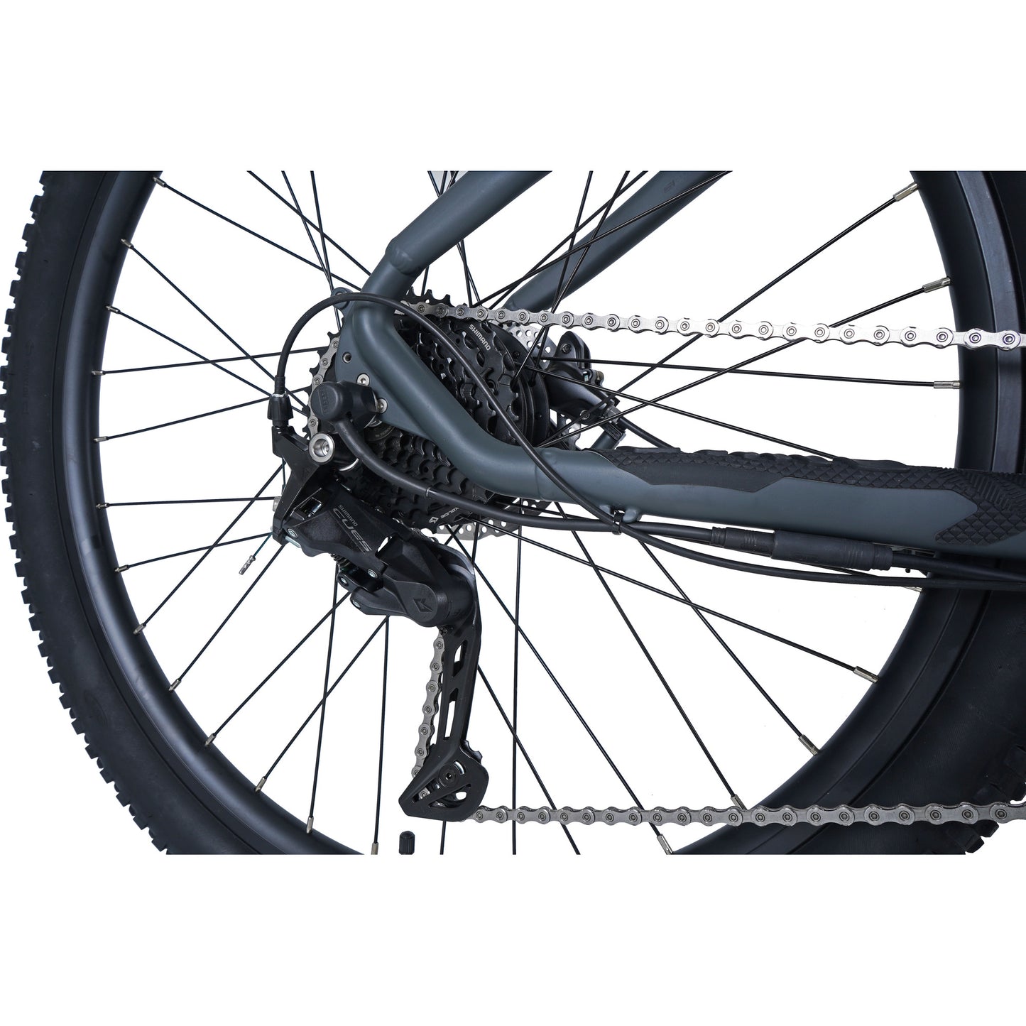 Claud Butler Wrath 1.0 Cues Electric Bike back tyre