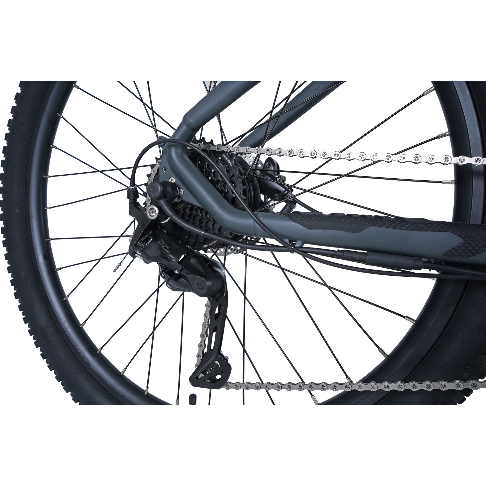 Claud Butler Wrath 1.0 Cues Electric Bike back tyre