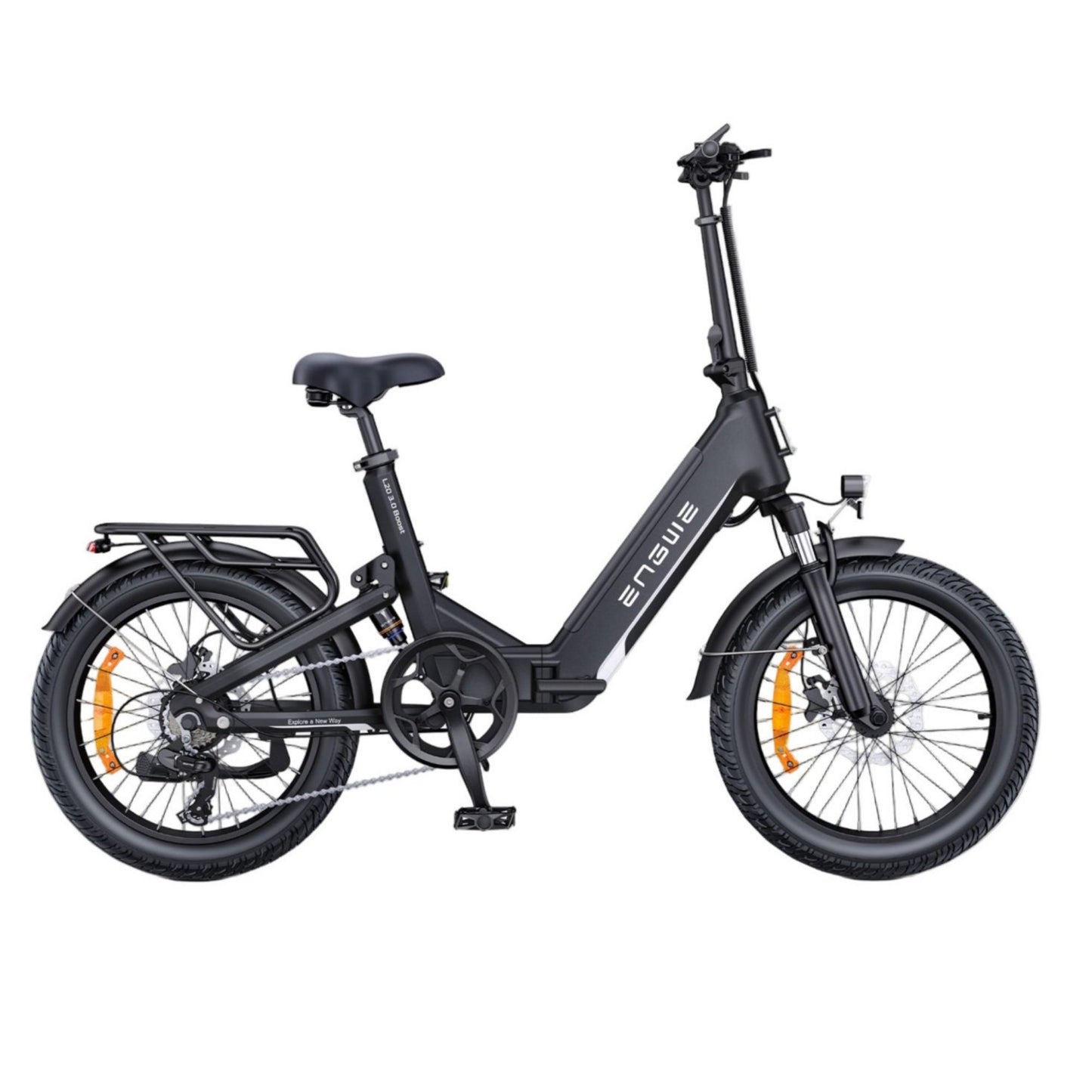 Engwe L20 3.0 boost black sidel view front