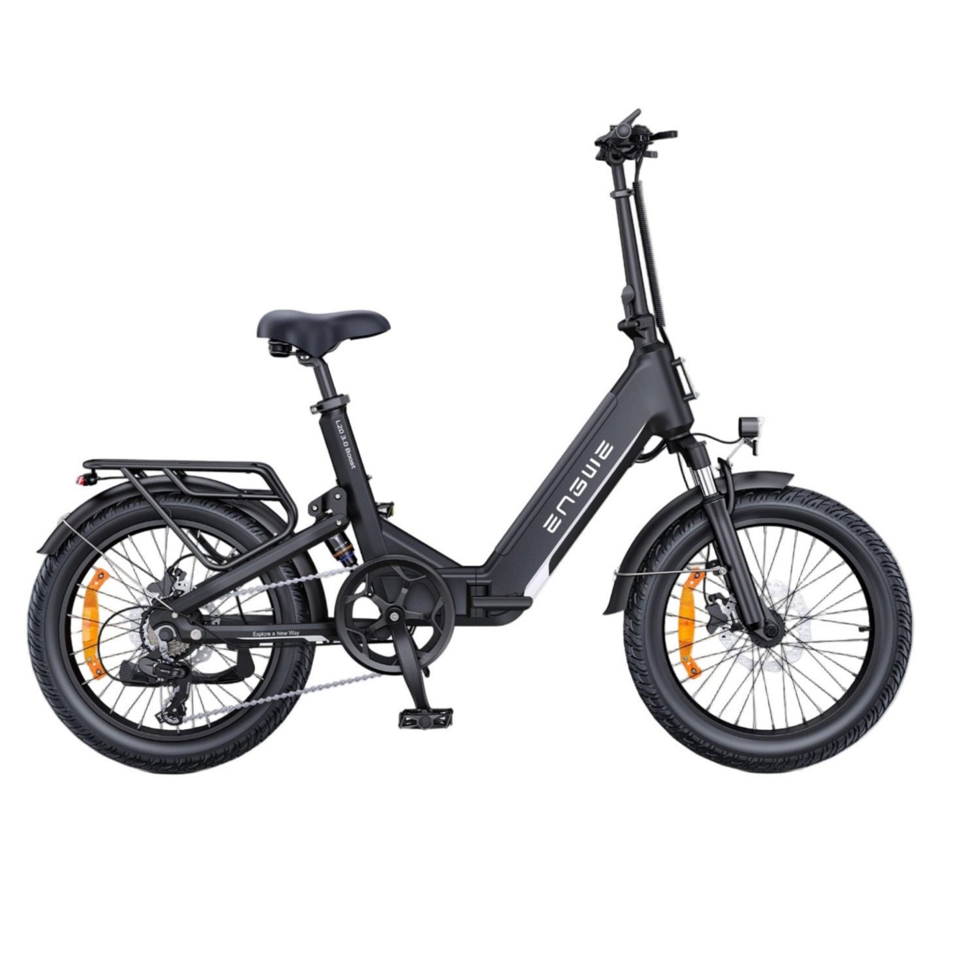 Engwe L20 3.0 boost black sidel view front