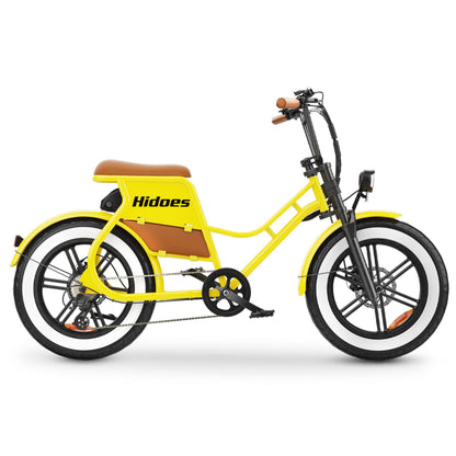 Hidoes C8 Electric Bike With 250W Rear Hub Motor And 48V Capacity 17Ah Removable Battery