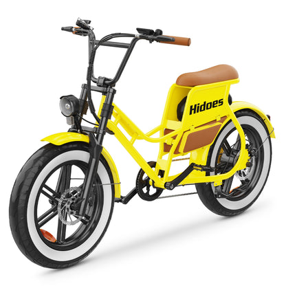 Hidoes C8 Electric Bike With 250W Rear Hub Motor And 48V Capacity 17Ah Removable Battery