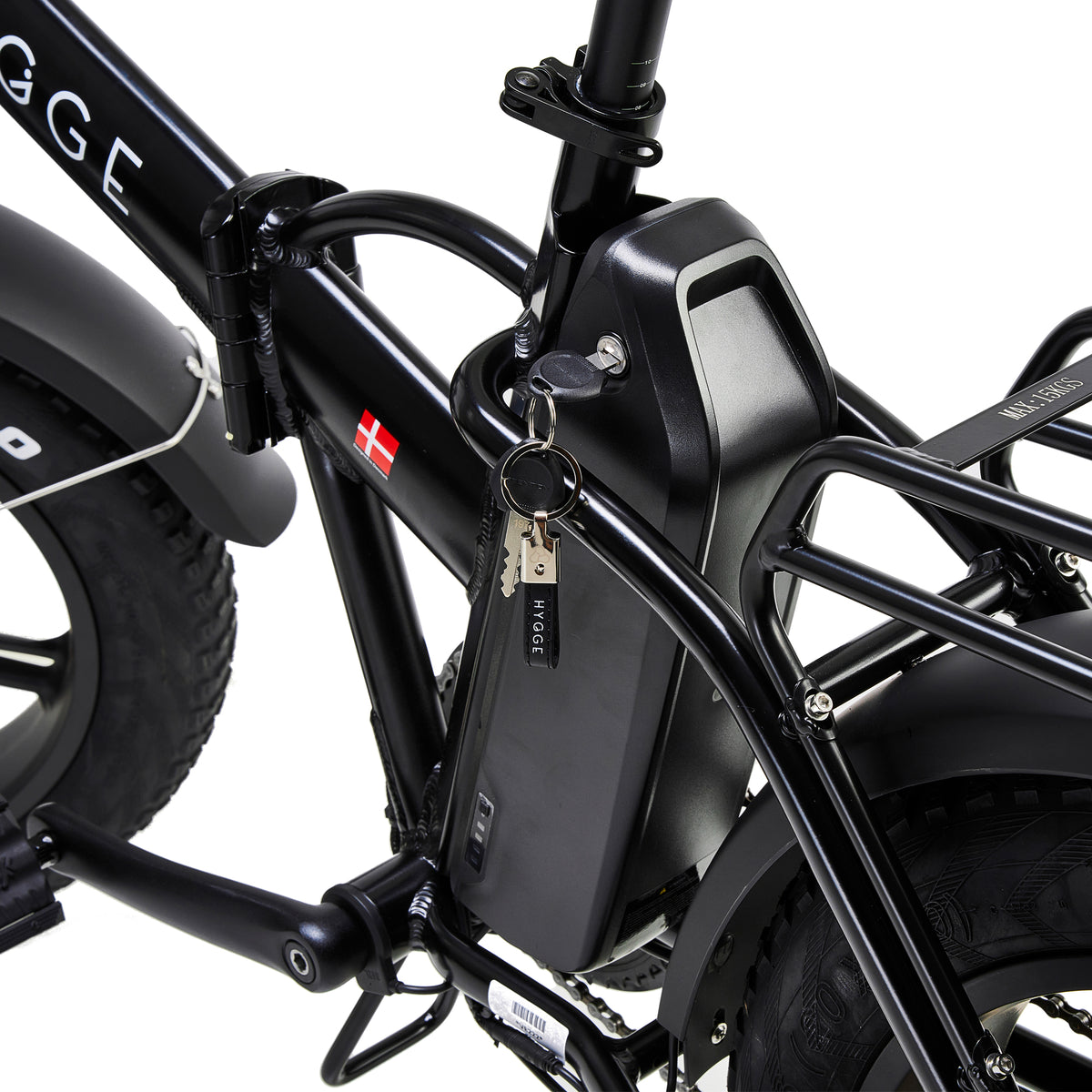 Hygge Vester Electric Bike Onyx Black Locks And Key