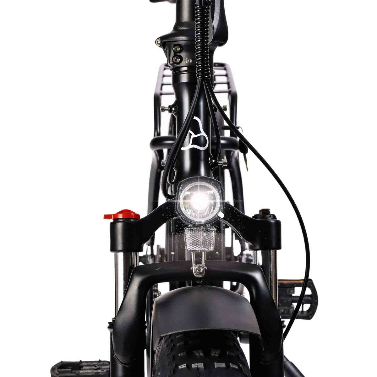 Hygge Vester Electric Bike Onyx Black Front Light