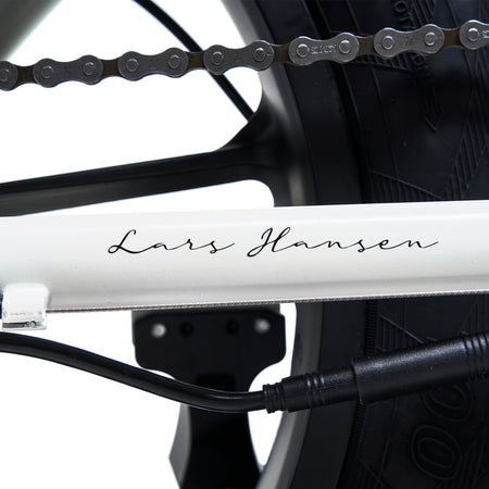 Hygge Vester Step Electric Bike Heron White Chain