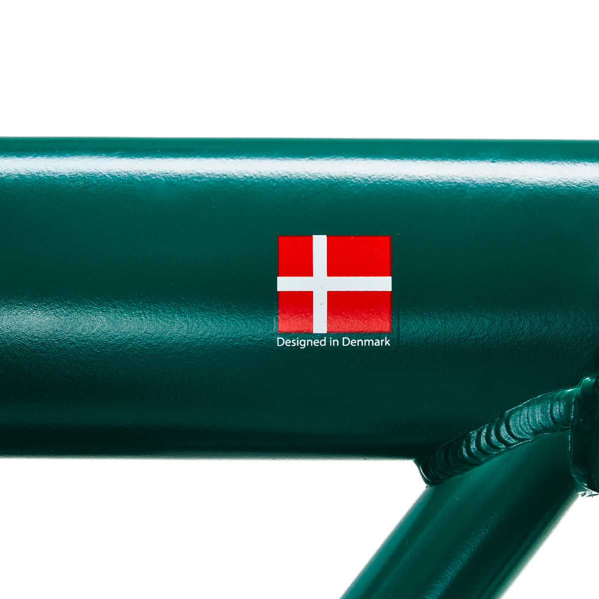 Hygge Virum Electric Bike British Racing Green logo view 