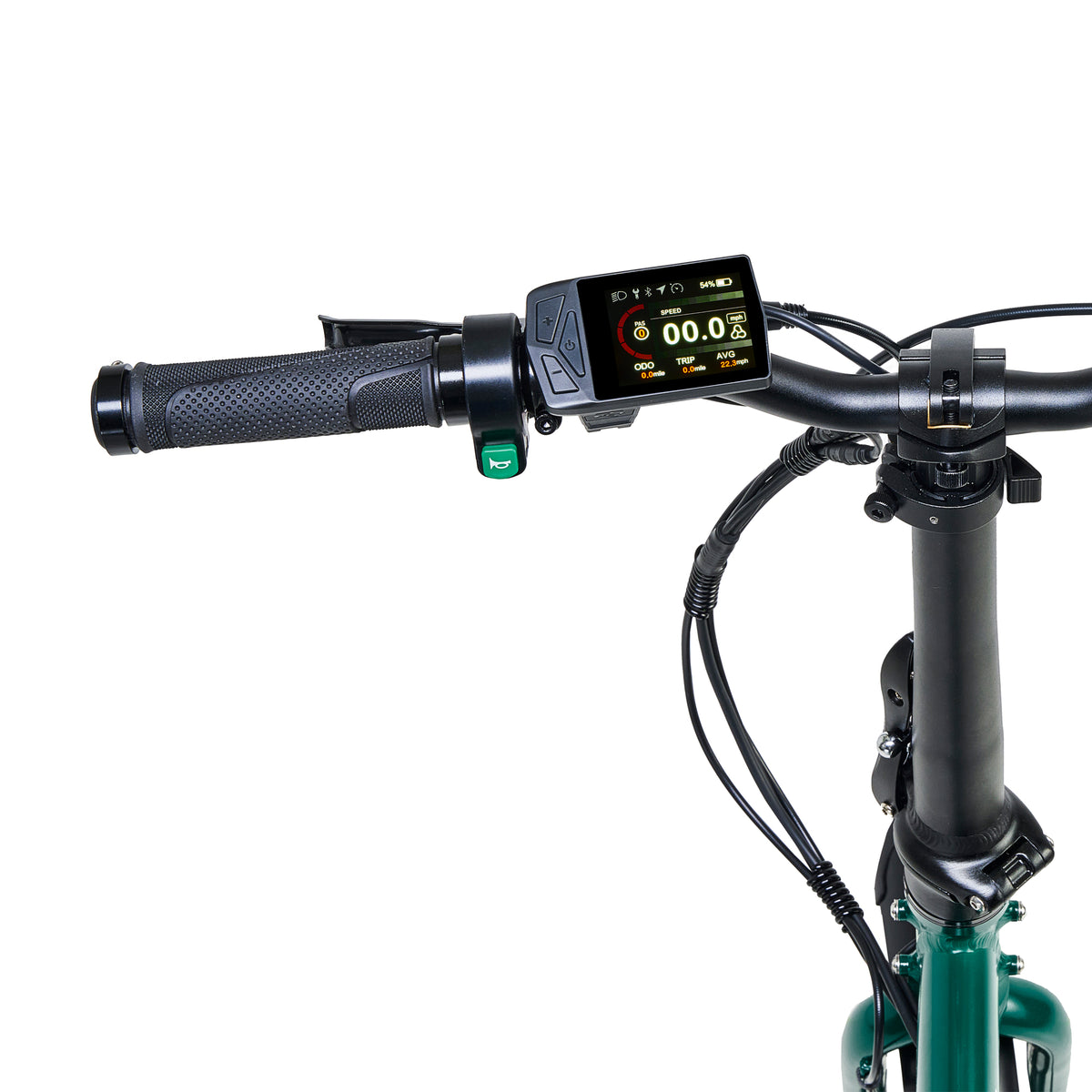 Hygge Virum Electric Bike British Racing Green Left Handle