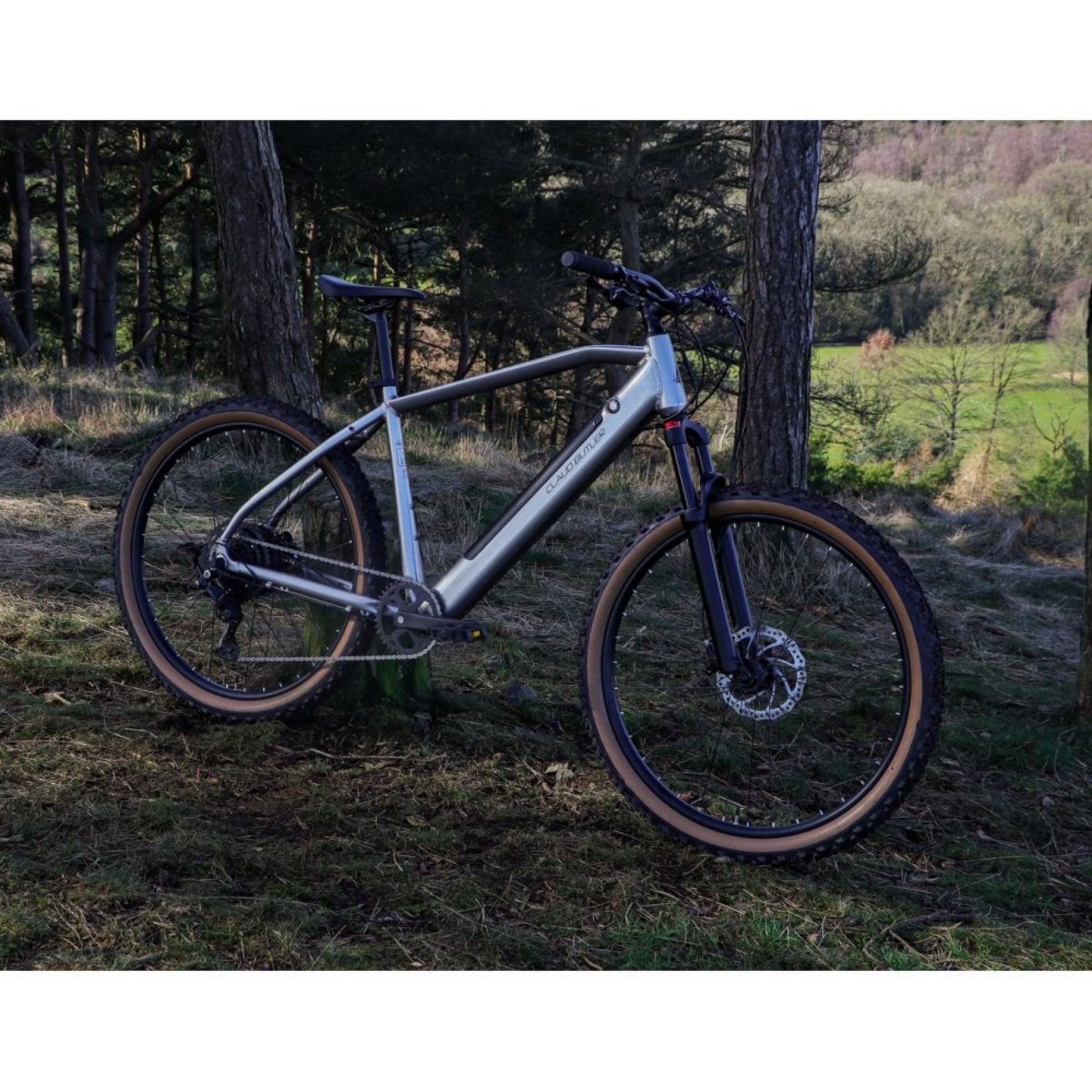 Claud Butler Ridge 2.0 Electric Bike front forest 
