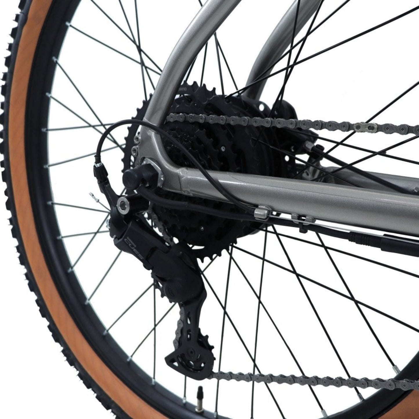Claud Butler Ridge 2.0 Electric Bike back wheel