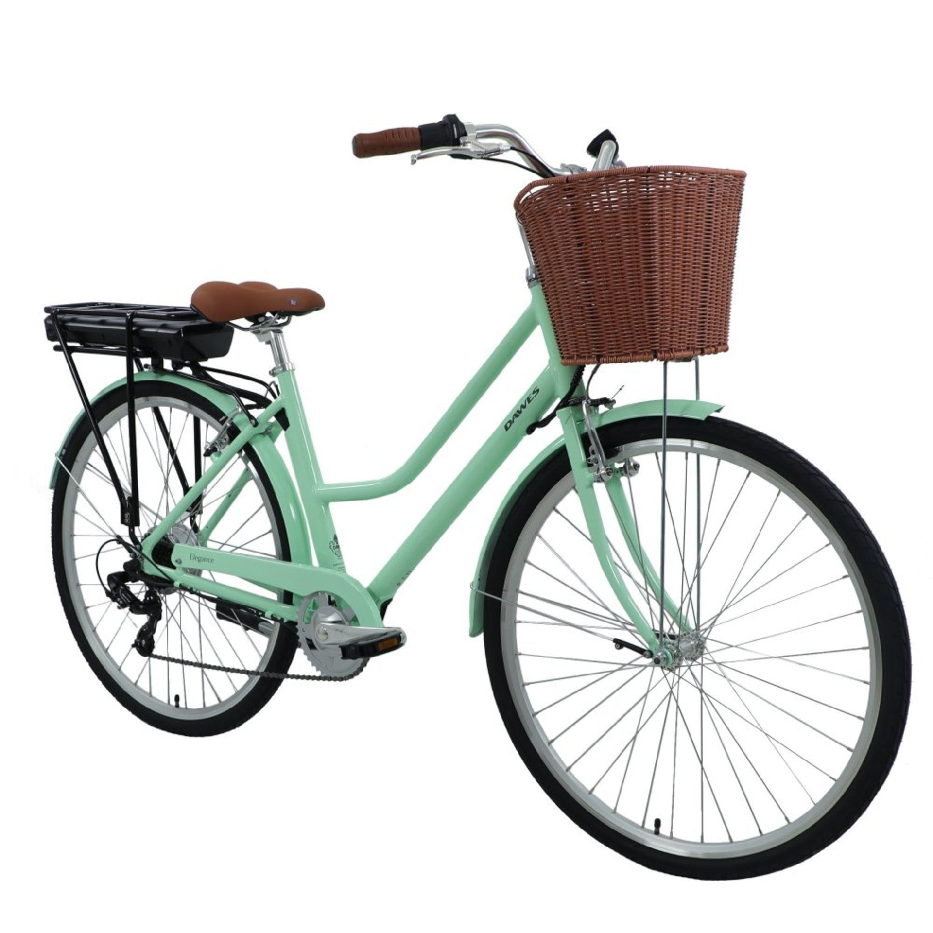 Elegance Electric Bike Low Step Rack Mounted Battery