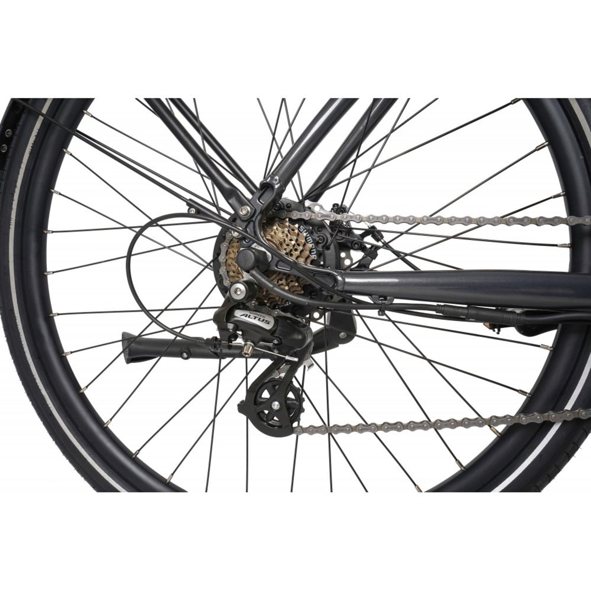 dawes scenic low step electric bike tyre