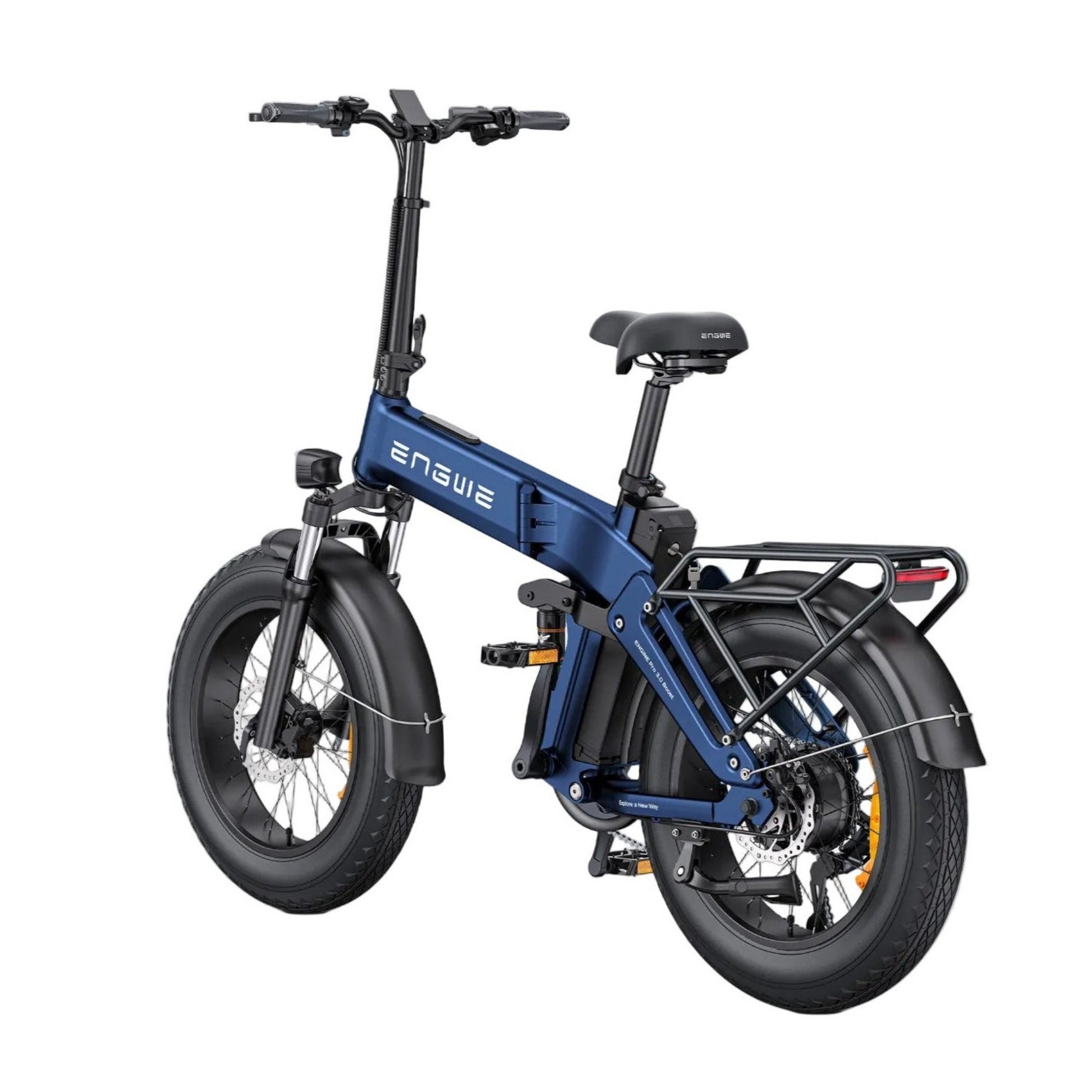 engine pro 3.0 electric bike blue back