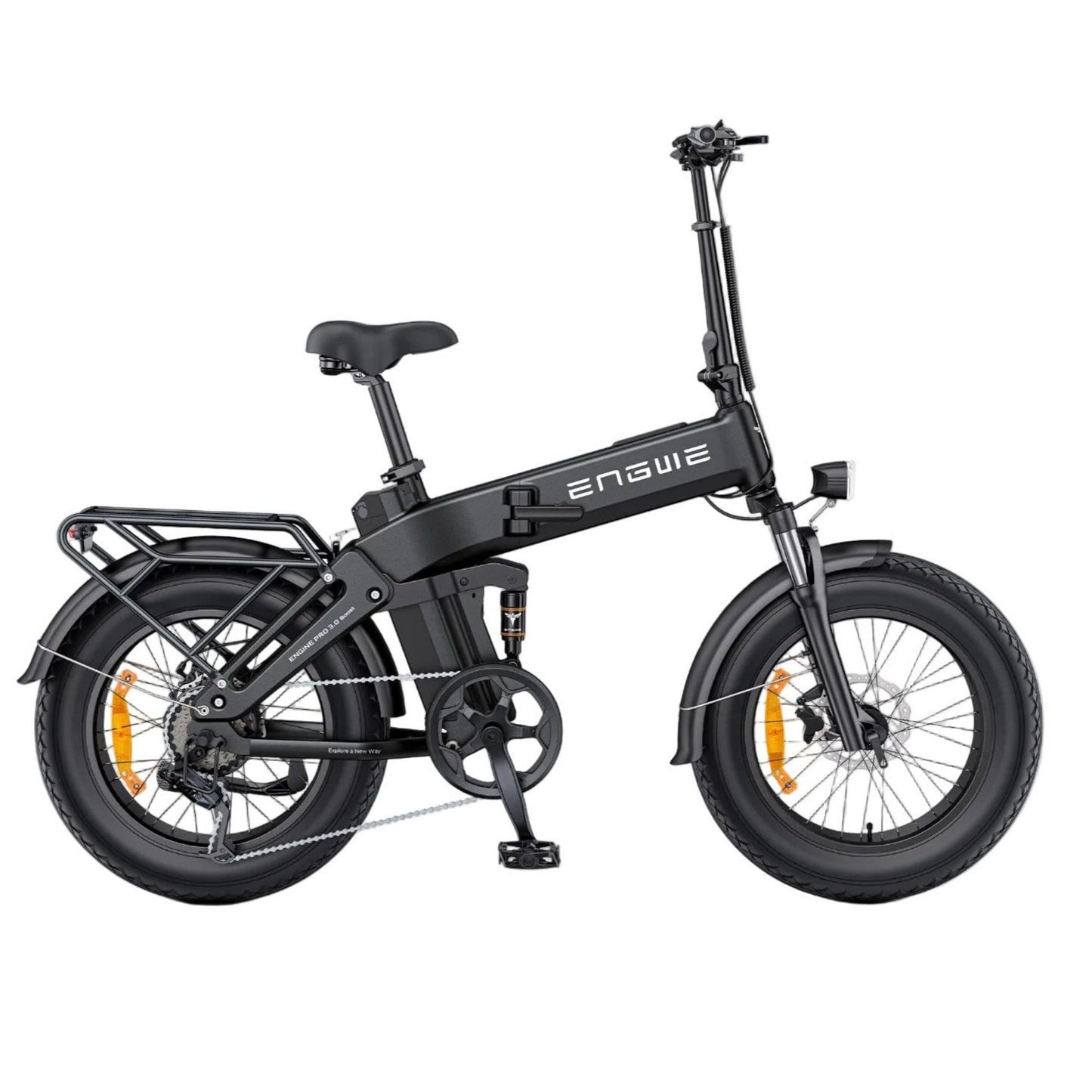 engine pro 3.0 electric bike black side view