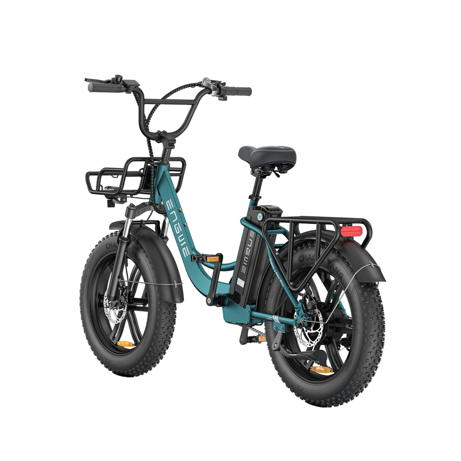 engwe l20 boost electric bike back view