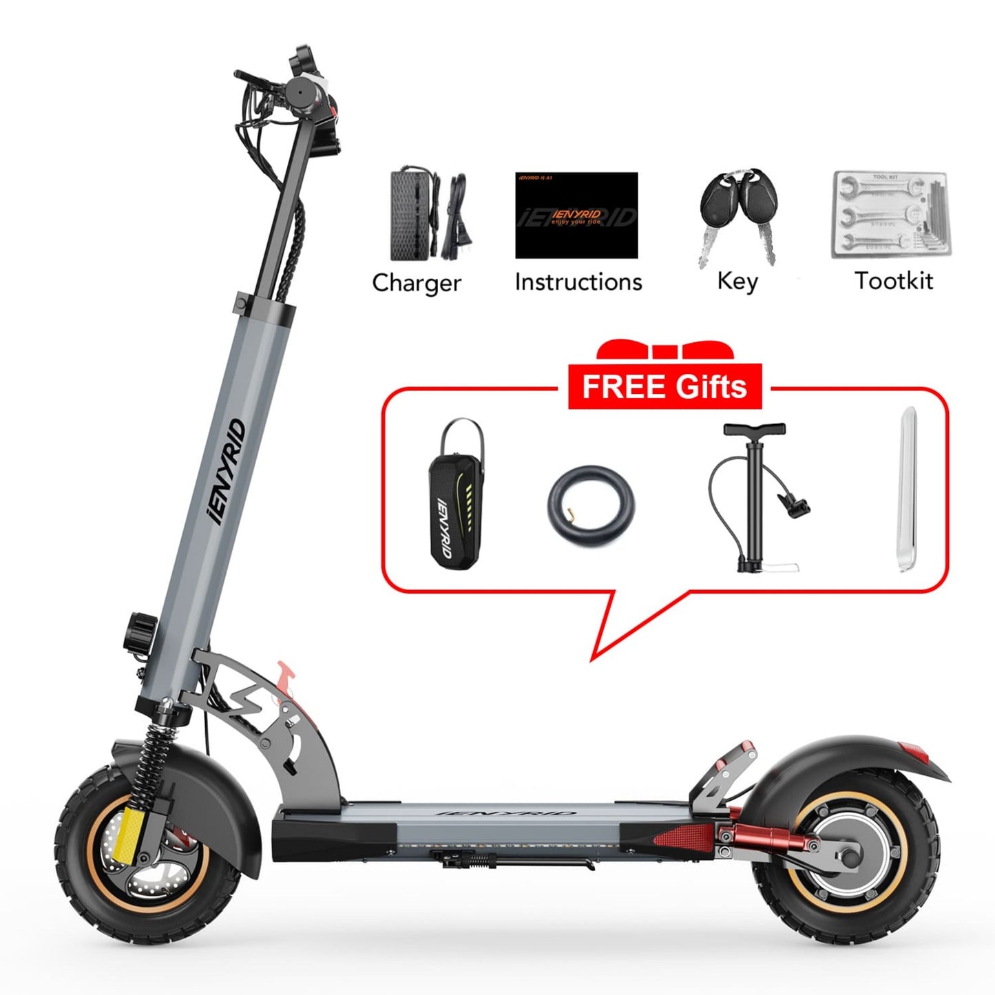 iENYRID A1 Electric Scooter For Adults With 800W Motor & 28 Mph Speed
