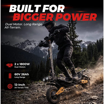 iENYRID ES70 Electric Scooter 3600W Dual Motor 60V 26Ah High-Capacity Battery