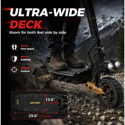iENYRID ES70 Electric Scooter 3600W Dual Motor 60V 26Ah High-Capacity Battery